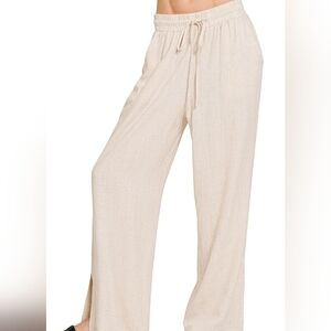 Zenana Linen Drawstring Pants